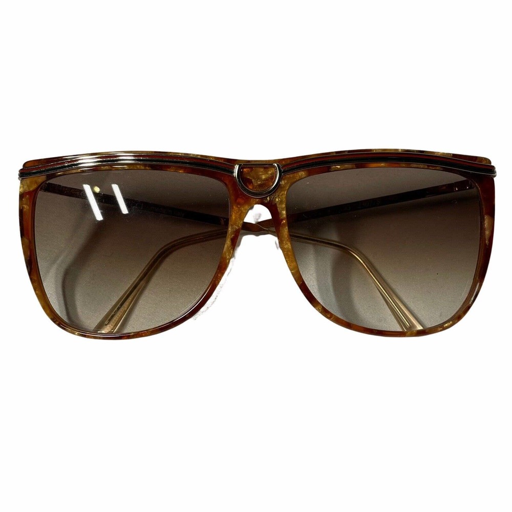 Vintage Gucci Sunglasses 2307 Tortoise Striped - Picture 2 of 6